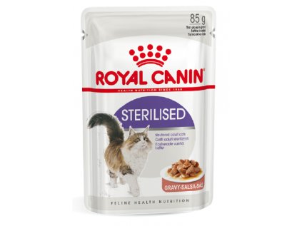 2976 royal canin sterilised gravy ve stave 12x85g
