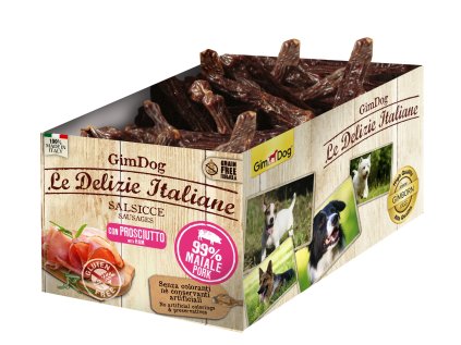 GIMDOG LE DELIZIE ITALIANE klobáska bravčová 1 ks