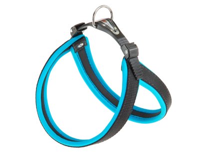 Postroj FERPLAST AGILA FLUO  4 HARNESS modrý
