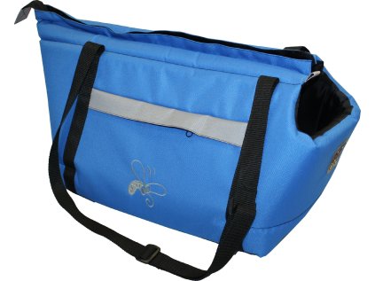 Taska Huhubamboo modra šedá 26x39cm