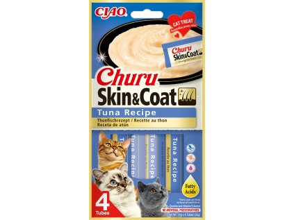 Churu cat masové pyré pre krásnu srsť a kožu - tuniak 56g