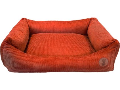 HUHUBAMBOO Pelech pre psíka CORD oranžový veľkosť XL