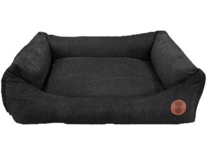 HUHUBAMBOO Pelech pre psíka CORD čierny veľkosť XL