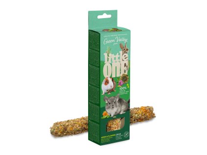 Little One Bezobilná tyčinka pre malé zvieratá s bylinkami 160 g