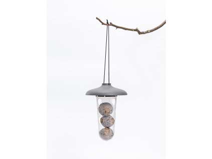 ROBIN - 3v1 Kŕmidlo a pítko pre vtáky - antracit