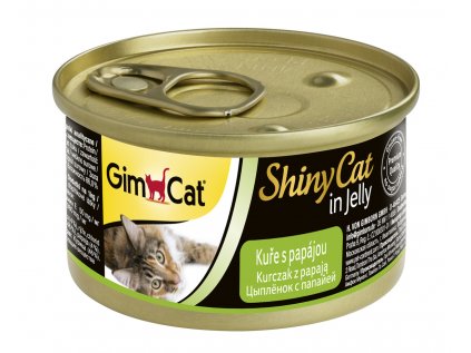 ShinyCat konzerva kura + papája 2x 70 g