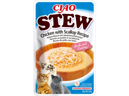 Kapsička Churu Stew - kura, hrebenatky 40g
