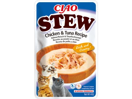 Kapsička Churu Stew - kura, tuniak 40g