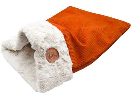 Huhubamboo ŇUŇU obojstranný tulivak oranžovo-krémový