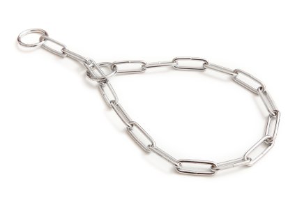 HUHUBAMBOO obojok sťahovacia retiazka oválne oká 70cm, chróm