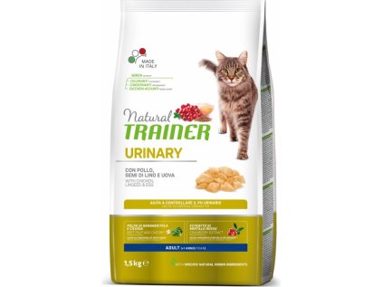 TRAINER Natural Cat URINARY kuracie 1,5kg