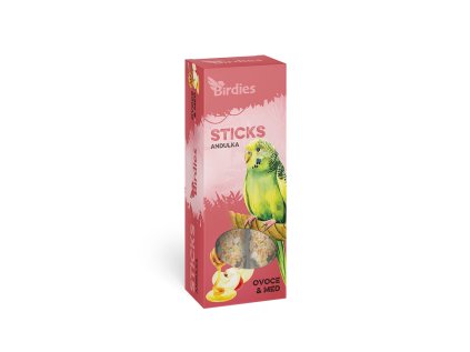 Birdies tyčinky ovocie a med pre andulky 2ks