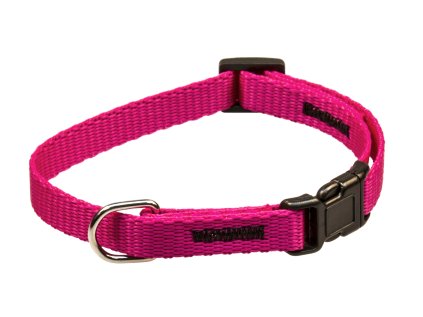 HUHUBAMBOO obojok JEDNOBAREVNÝ popruhový 1x20-35cm, fuchsia