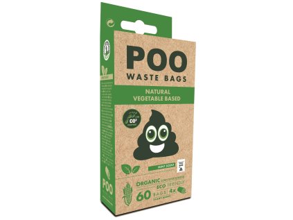 M-Pets Poo vrecká na trus, mäta 60ks