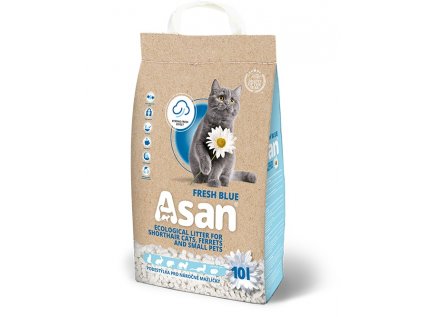 Asan Cat Fresh Blue eko-stelivo pro mačky a fretky 10 l (2 kg)