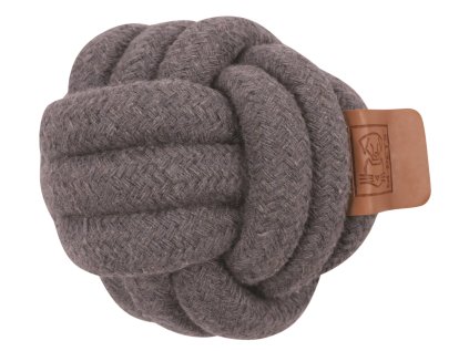 M-Pets Coto bavlnená hračka lopta, sivý 9,5 cm