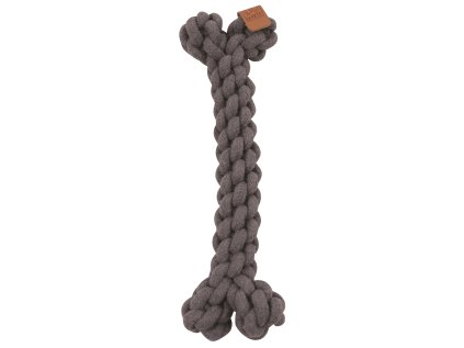 M-Pets Coto bavlnená hračka kosť, sivá 30cm