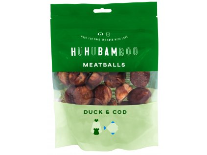 Huhubamboo mäsové guľky s kačacím a treskou 250g