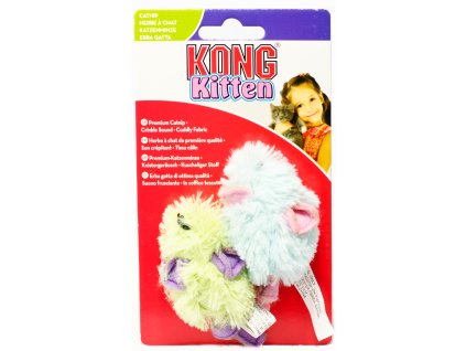 KONG Cat hračka plyšová myš catnip 2ks (mix farieb)
