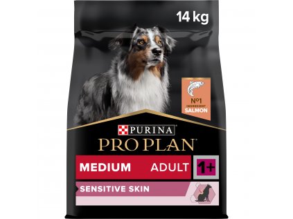 Pro Plan Dog Sensitive Skin Adult Medium losos 14kg