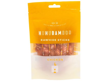 Huhubamboo byvolia koža s kuracím 75g