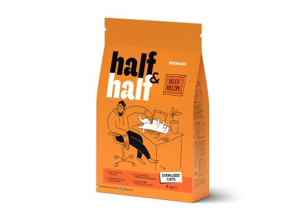 Half&Half Cat Sterilized hovädzie 8 kg