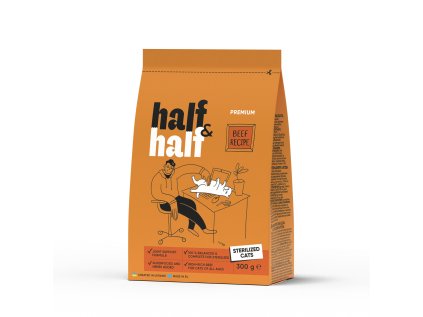 Half&Half Cat Sterilized hovädzie 0,3 kg