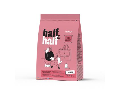 Half&Half Kitten hovädzie 0,3 kg