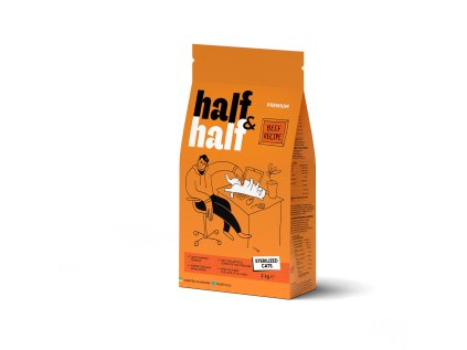 Half&Half Cat Sterilized hovädzie 2 kg