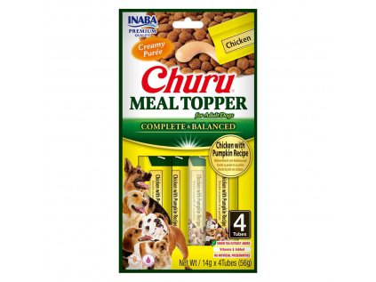 Churu Dog Meal Topper kura s tekvicou 4x14 g
