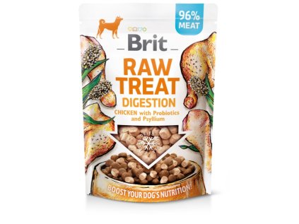Brit RAW TREAT Digestion Chicken maškrty pre psov 40g