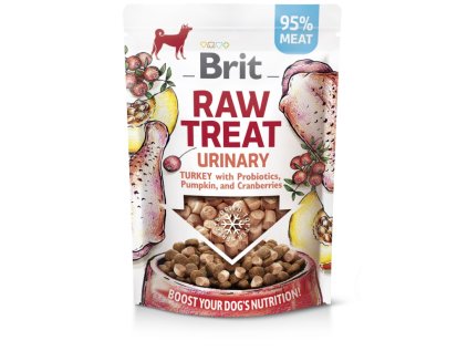 Brit RAW TREAT Urinary Turkey maškrty pre psov 40g