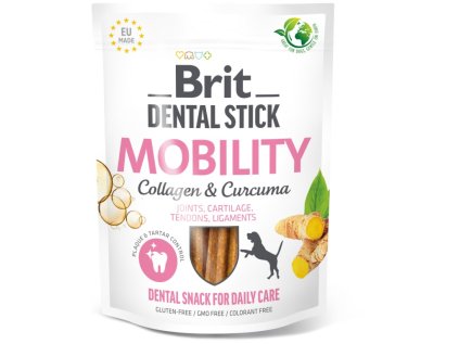 Brit dentálna maškrta pre psov Mobility with Curcuma & Collagen 7ks