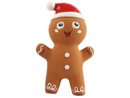 Huhubamboo pískacia hračka pre psov latexový perníček 17cm