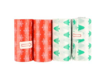 Huhubamboo vrecká na exkrementy vianočný design