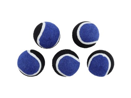 Huhubamboo hračka pre psov tenisák modrý 5cm 6ks