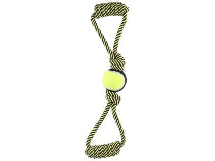 Huhubamboo hračka pre psov loptu na šnúre 47cm