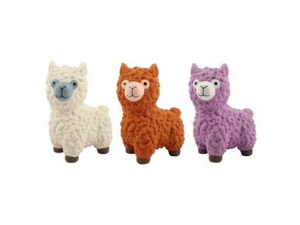 Huhubamboo pískacia hračka pre psov lama mix farieb 13cm