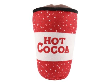 Huhubamboo plyšová hračka pre psov vianočný drink mix designov 15cm