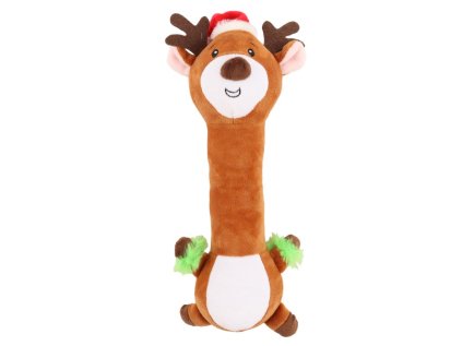 Huhubamboo plyšová hračka pre psov sob s dlhým krkom 35cm