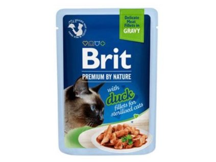 Brit Premium Cat Delicate Fillets in Gravy with Duck for Sterilised 85 g