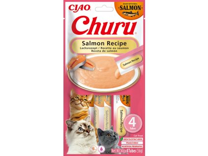 Churu Cat mäsové pyré - losos 4×14g