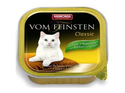 Animonda Vom Feinsten Classic paštéta pre mačky morka + králik 100g