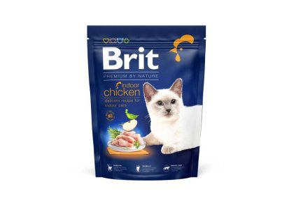 brit premium by nature cat indoor chicken 300 g expiracia marec 18 3 2026