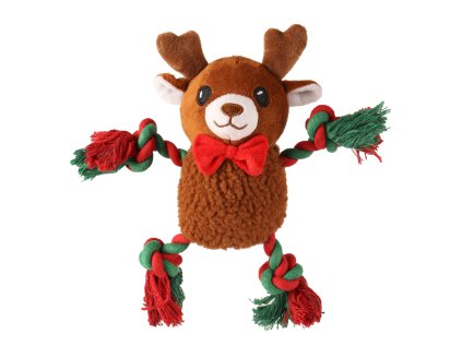 Huhubamboo vianočný plyšový sob s lanom