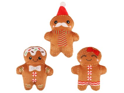 Huhubamboo vianočný set perníkových panáčikov 13 cm