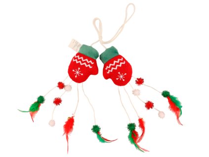 Huhubamboo vianočná mačacia hračka – rukavice