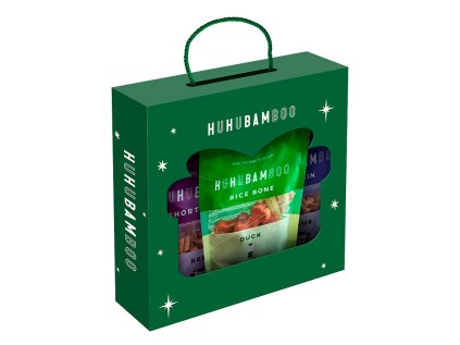 Huhubamboo vianočný box s maškrtami 6x75 g