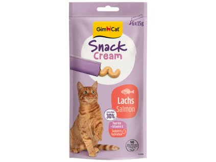 GimCat Snack Cream losos 6x15 g