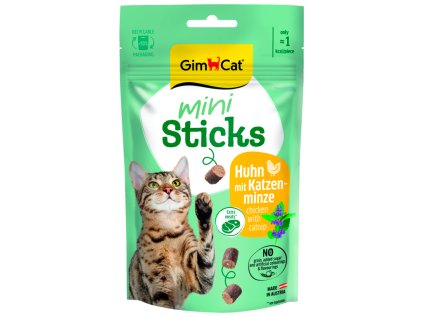 GimCat Mini Sticks kuracie s mačacou mätou 50 g